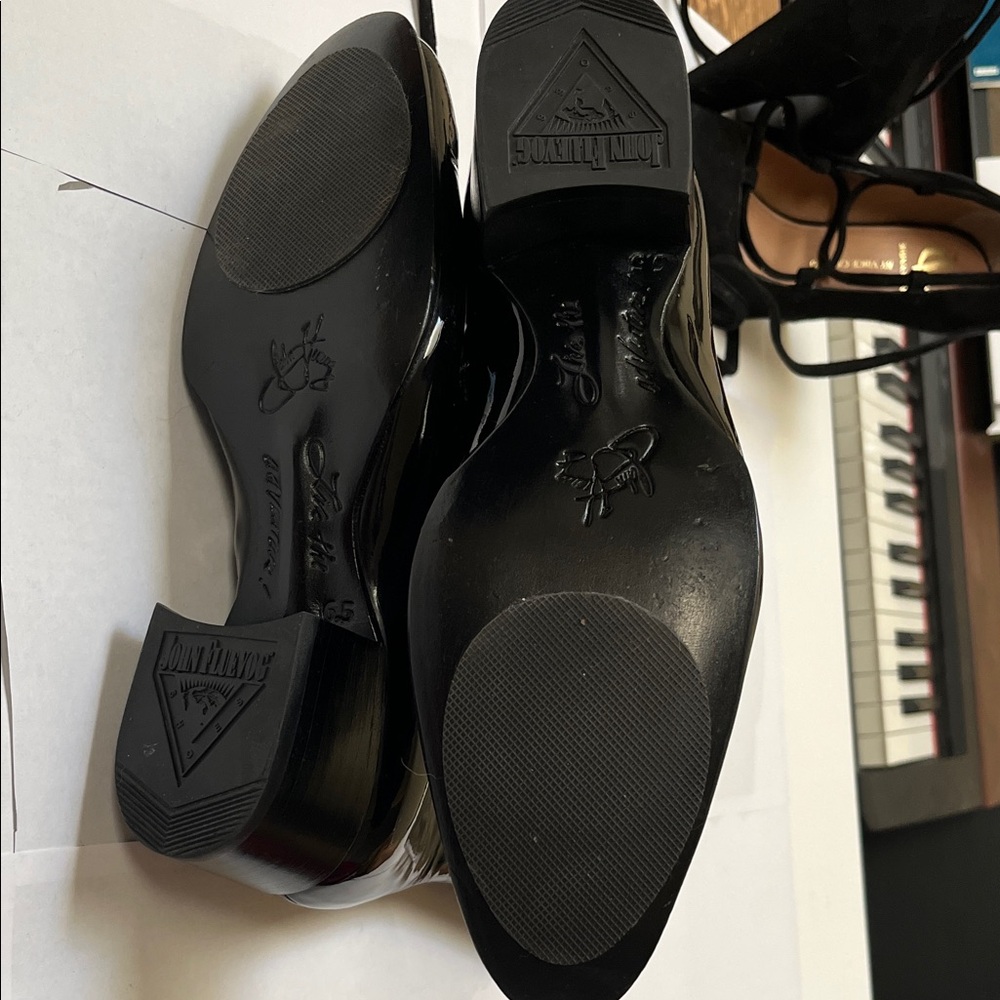 FLUEVOG  Glossy Black ankle BOOTS! 8.5m - Picture 5 of 7